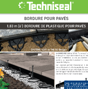 TSL Acc. Bordure de plastique pour pavés 1,83m | 70970398